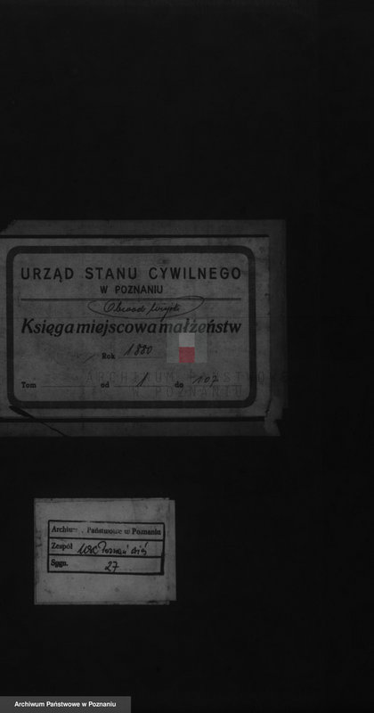 Obraz 1 z jednostki "Księga małżeństw"