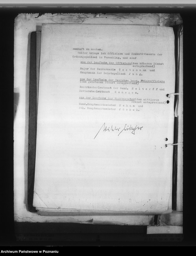Obraz 11 z jednostki "Zarządzenia i korespondencja w sprawie organizacji Dienstarafkammer Posen"