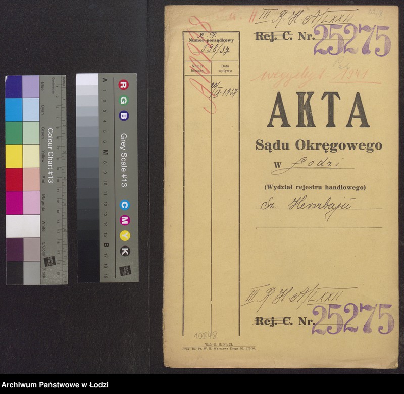 Obraz 2 z jednostki "Szulem Herszbajn- wyrób i sprzedaż manufaktury w Pabianicach"