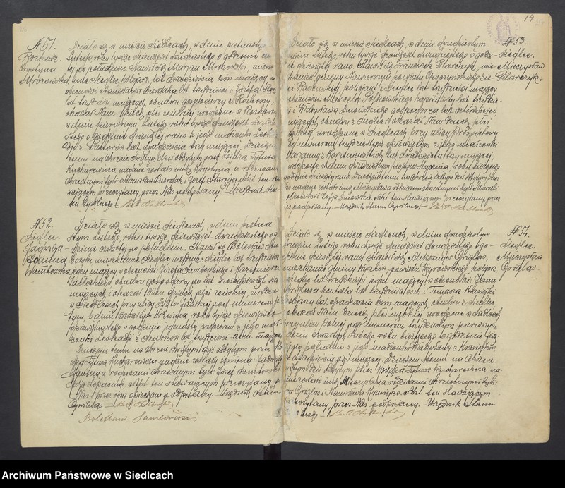 Obraz 18 z jednostki "Akta urodzeń, małżeństw, zgonów"