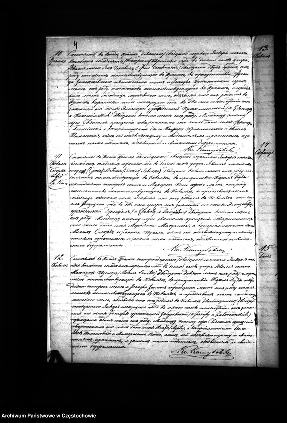 Obraz 7 z jednostki "Księga urodzeń, małżeństw i zgonów parafii rzymskokatolickiej w Praszce z roku 1873"