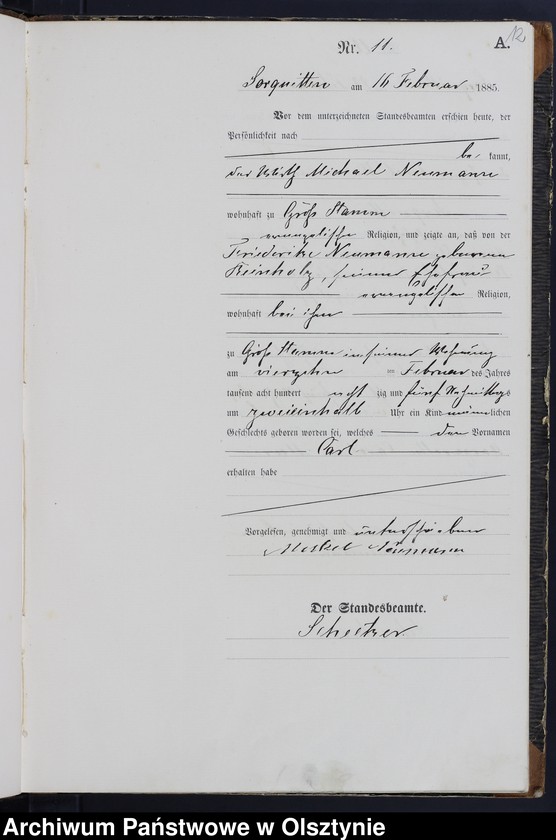 image.from.unit.number "Geburts-Haupt-Register Nr 1 - 72"