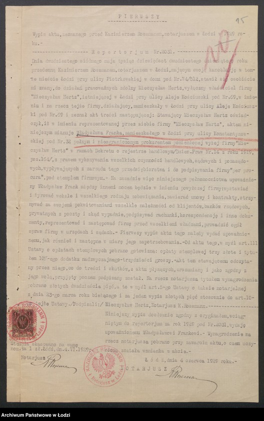 Obraz 17 z jednostki "Mieczysław Hertz – biuro ajenturowe"