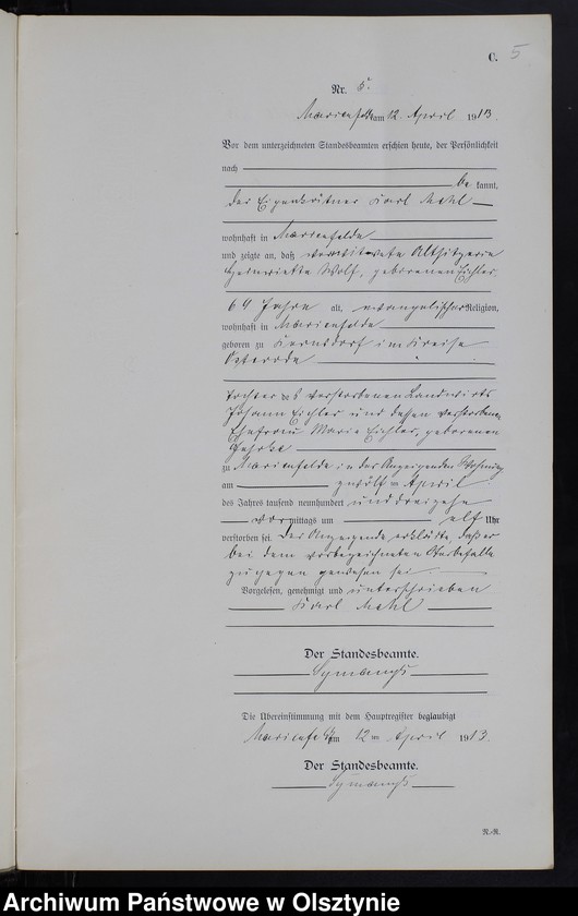 image.from.unit.number "Sterbe-Neben-Register Nr 1 - 15"