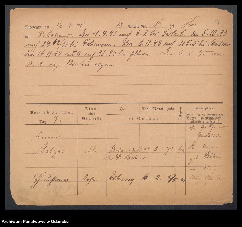 image.from.unit.number "Karty meldunkowe: Melzer Adolf - Menss"