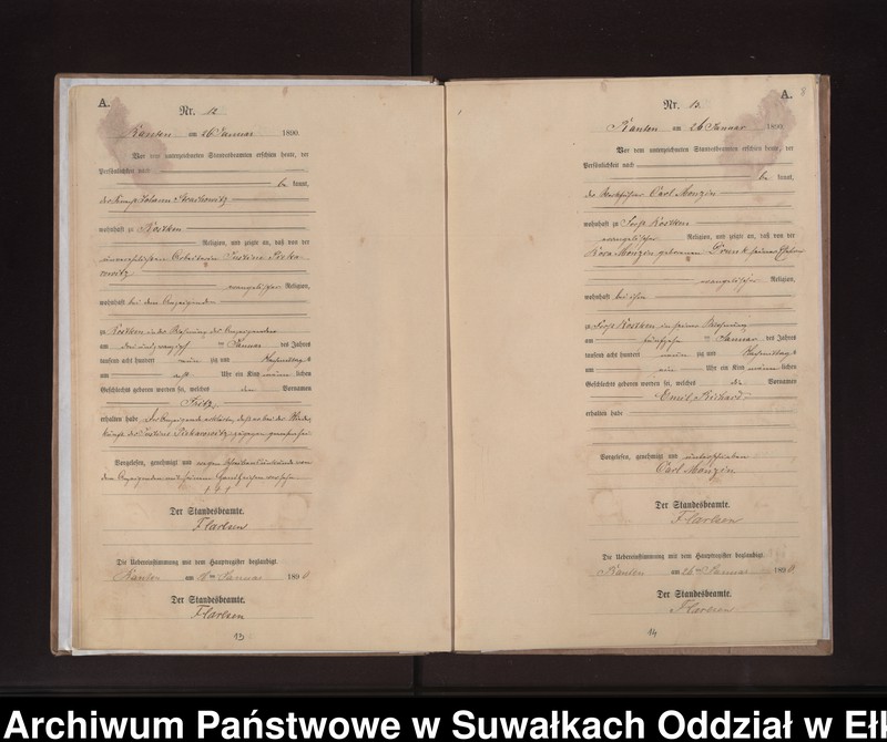 image.from.unit.number "Geburts-Neben-Register des Preussischen Standes-Amtes Neuhoff Kreis Loetzen"