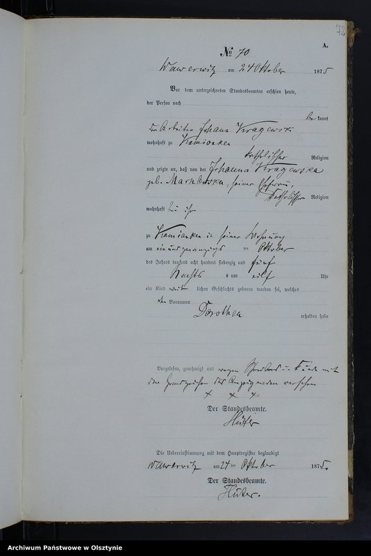 image.from.team "Urząd Stanu Cywilnego w Wielkich Bałówkach pow. nowomiejski"