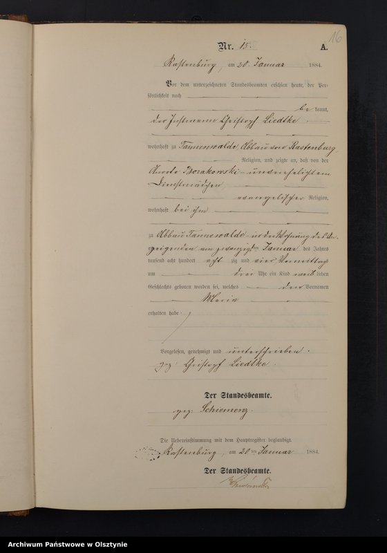Obraz 18 z jednostki "Geburts-Neben-Register Nr 1 - 278"