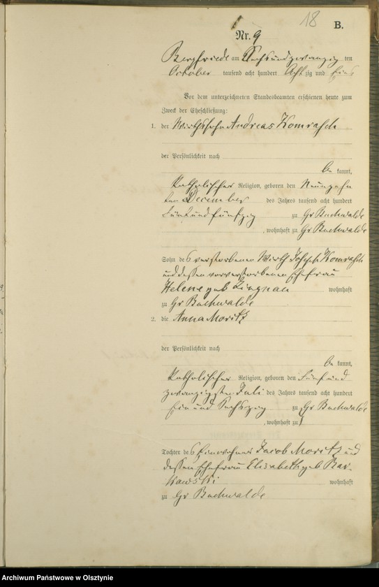 image.from.unit.number "Heiraths-Haupt-Register Nr 1 - 16"