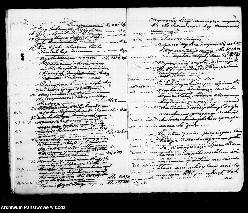 Obraz 14 z jednostki "Akta tyczące się ustanowienia opieki nad nieletnimi po zmarłym Janie Frydrychu t. j. Amalią, Emilią i Robertem rodzeństwem Frydrych"