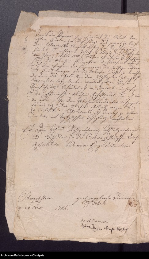 image.from.unit.number "Reparaturbau der Pfarr Wittwen und Schule zu Schwarzstein"