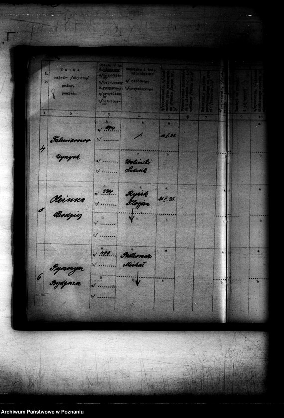 Obraz 12 z jednostki "RP rejestr 1 /Rejestr spraw parcelacji rządowej/"