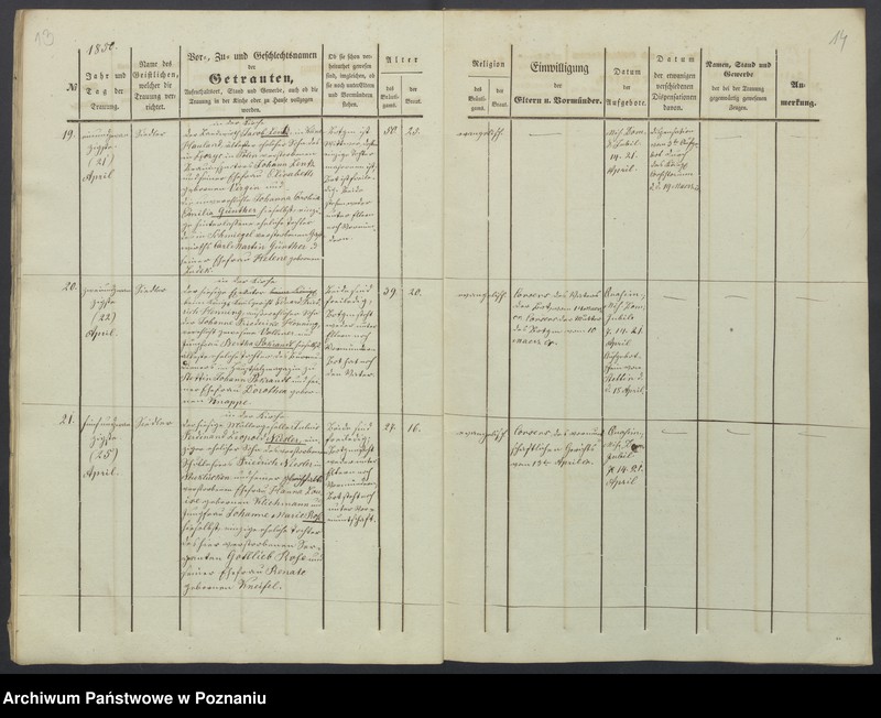 Obraz 10 z jednostki "Duplikat des Trauregisters"