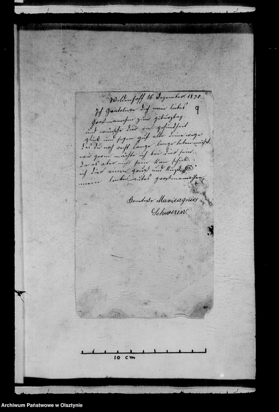 image.from.unit.number "/Jenny Gfin Schwerin- Wildenhoff geb. Brocke u. ihre Tochter Marie u. Enkelin Marie- Agnes an Anna Gfin Lehndorff geb. Hahn/"