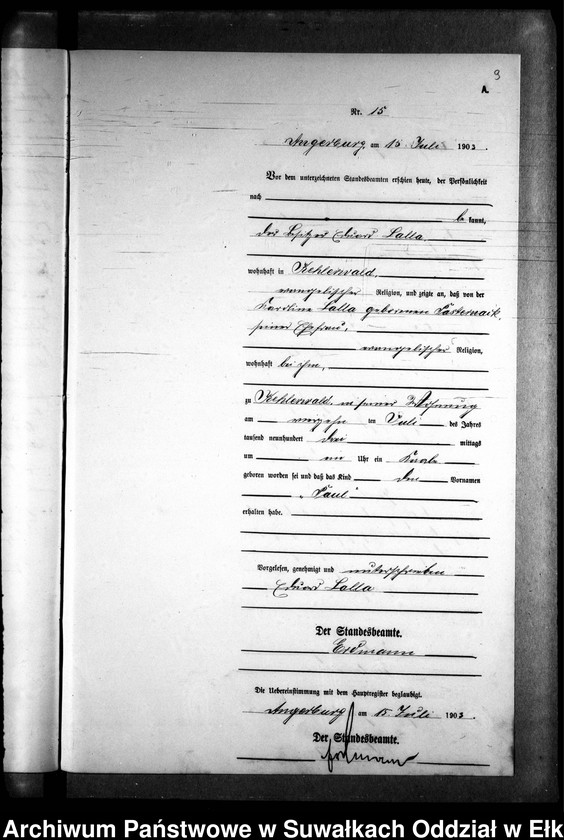 image.from.unit.number "Geburts-Neben-Register des Preussischen Standes-Amtes Kehlen Kreis Angerburg"