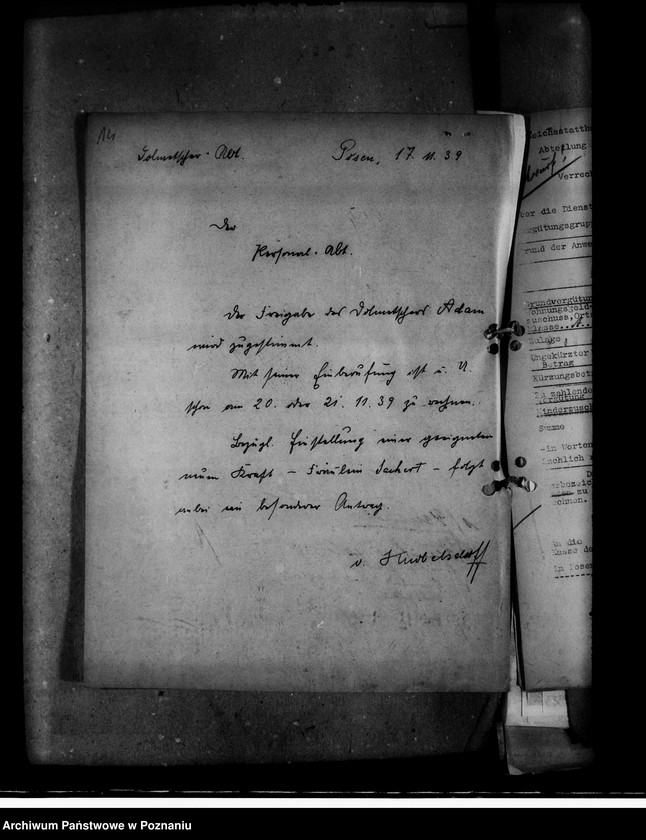 Obraz 20 z jednostki "Bewerbungen um Anstellung von Beamten"