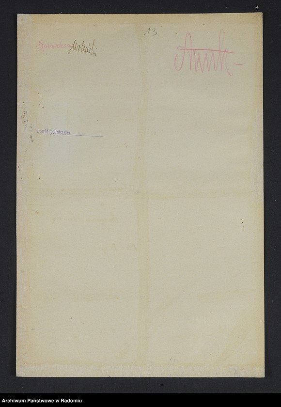 image.from.unit.number "[Wnioski o wydanie dowodów osobistych oraz nie odebrane dowody Szerman Fajwel - Szmajer]"