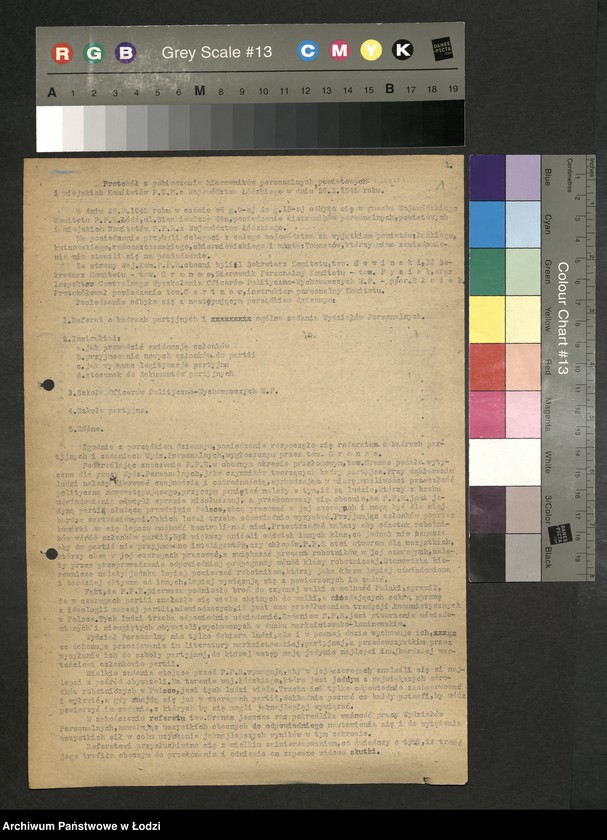 Obraz 2 z jednostki "Protokoły narad instruktorów [personalnych] komitetów powiatowych i miejskich [z załącznikami]"