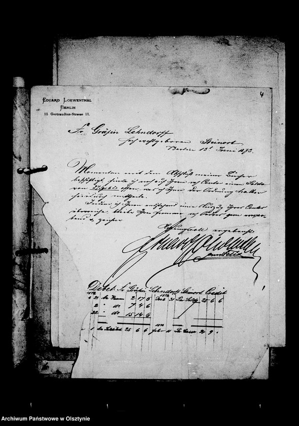image.from.unit.number "/Geschäftsbriefverkehr des Justizrats Magnus Meitzen u. a. Rechtsänwalte u. Notare mit dem gräfl. Sekretär C. Schmidt u. dem Grafen/"