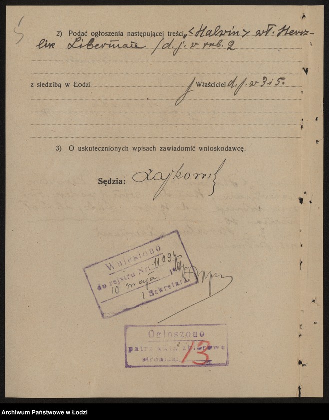 Obraz 7 z jednostki "Halwin – Herszlik Liberman-handel win i wódek"