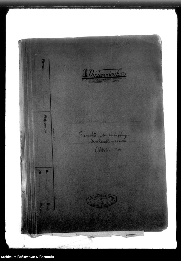 Obraz 4 z jednostki "Berichte über Verhaftungen, Misshandlungen usw."