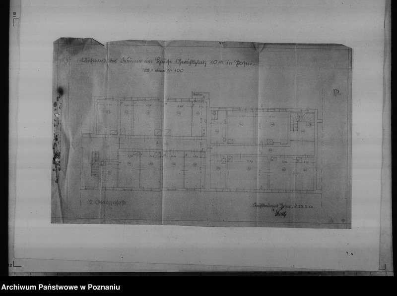 Obraz 17 z jednostki "Oberlandesgericht in Posen, Gerichtsplatz 10a. - sprawy budowlane"