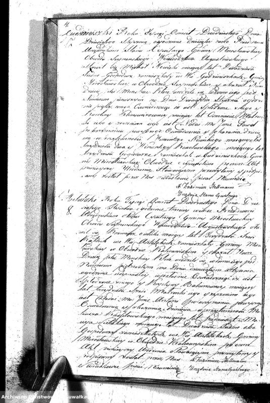 image.from.unit.number "Akta Urodzonych Gminy Mirosławskiey na Rok 1820"