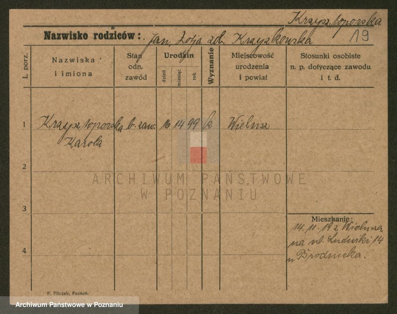 Obraz 19 z jednostki "Krzyszczyński - Krzyżaniak"