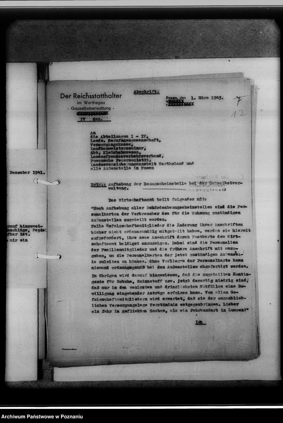 Obraz 16 z jednostki "Allgemeine Verfügungen der Gauselbstverwaltung"