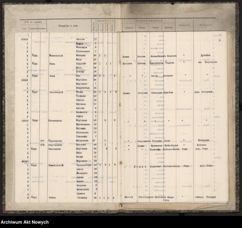 image.from.unit.number "Spis wysiedlonych. Litera R."