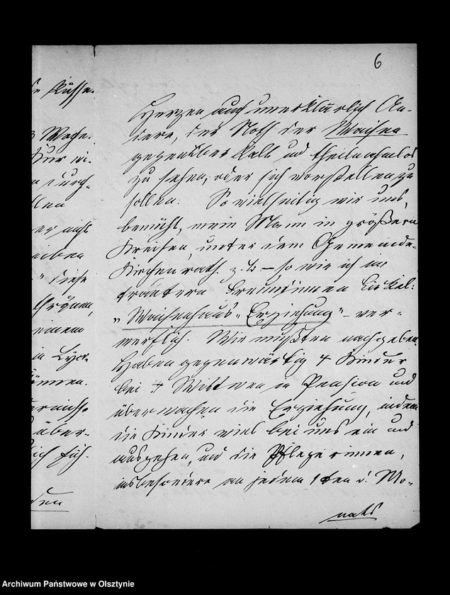 image.from.unit.number "/Briefe an Anna Gfin Lehndorff u. a. in Steinort in Sachen des Mädchenwaisenhauses in der Vorstadt Drengfurth/"