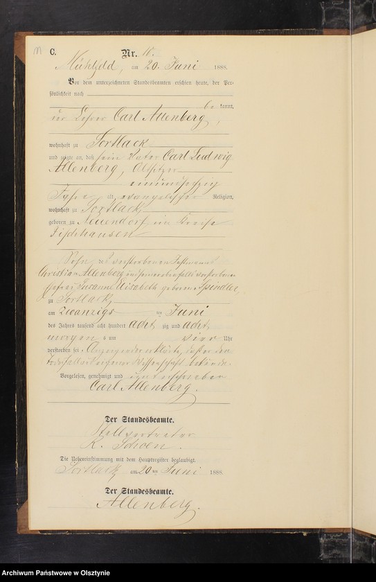 image.from.unit.number "Sterbe-Neben-Register Nr 1 - 19"