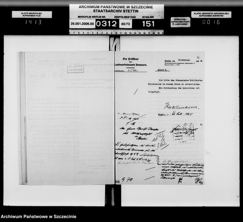 image.from.unit.number "Das Landesarbeitsamt Pommern (Gesetz über Arbeitsvermittlung und Arbeitslosen-Versicherung vom 16 Juli 1927)"