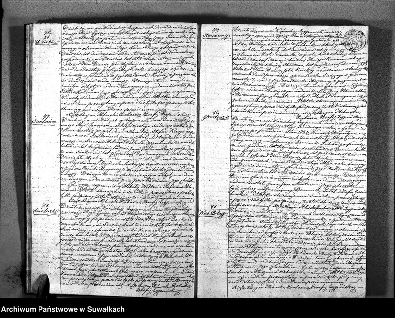 image.from.unit.number "Księga Duplikatu zawierająca w sobie Akta Urodzonych, Zaślubionych i Umarłych z Roku 1837 Parafij Leypuńskiey"