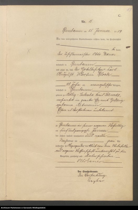 Obraz 17 z jednostki "Sterbe - Haupt - Register"