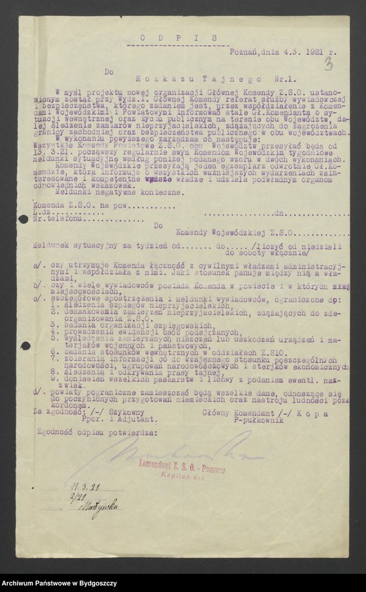 image.from.unit.number "Rozkazy tajne Komendy Głównej Zachodniej Straży Obywatelskiej w Poznaniu"