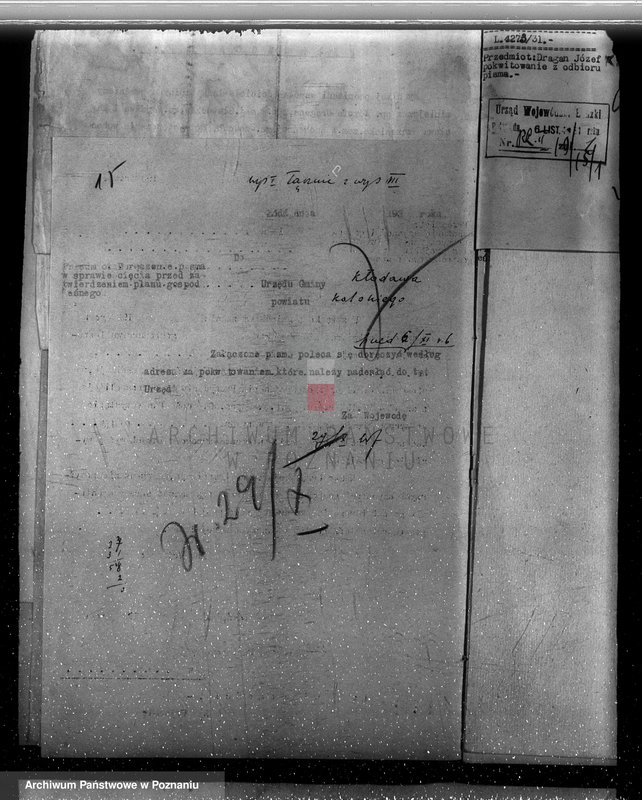 Obraz 20 z jednostki "Zatwierdzenie projektu planu gospodarstwa leśnego dla lasów majątku Lipiny powiatu kolskiego"