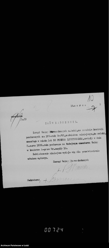 Obraz 14 z jednostki "Zaświadczenia"