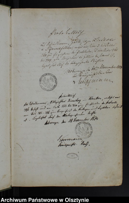 image.from.unit.number "Protocoll-Buch von dem ländliche Kirchspiels Mohrungen"