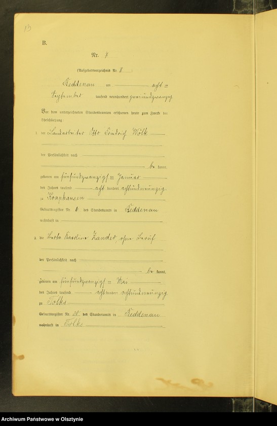 image.from.unit.number "Heiraths-Neben-Register Nr 1 - 17 [ Księga małżeństw - wtóropis ]"