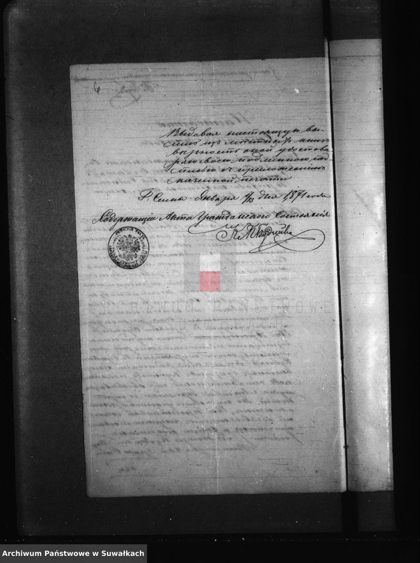 image.from.unit.number "Dokumenta k aktam brakosočetanija Kaletnickago Prichoda s 1871 goda"