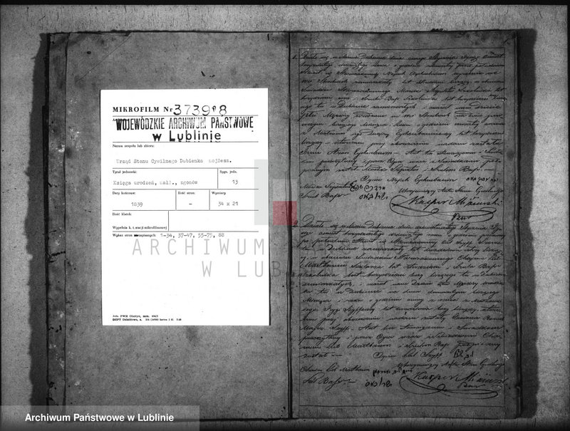 image.from.unit.number "Księga urodzeń, małżeństw i zgonów"
