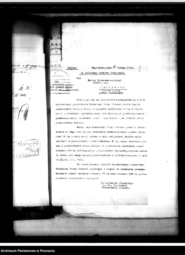 Obraz 12 z jednostki "Majętność Jabłonowo - przymusowy wykup"