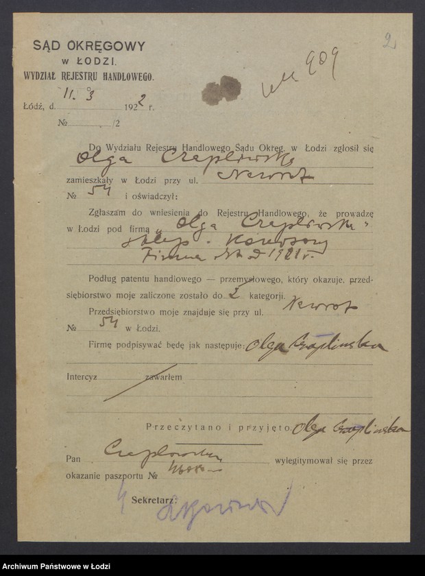 Obraz 4 z jednostki "Olga Czaplińska- prowadzenie sklepu komisowego"