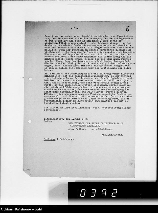 Obraz 10 z jednostki "Instandsetzung des Gettozaunes"