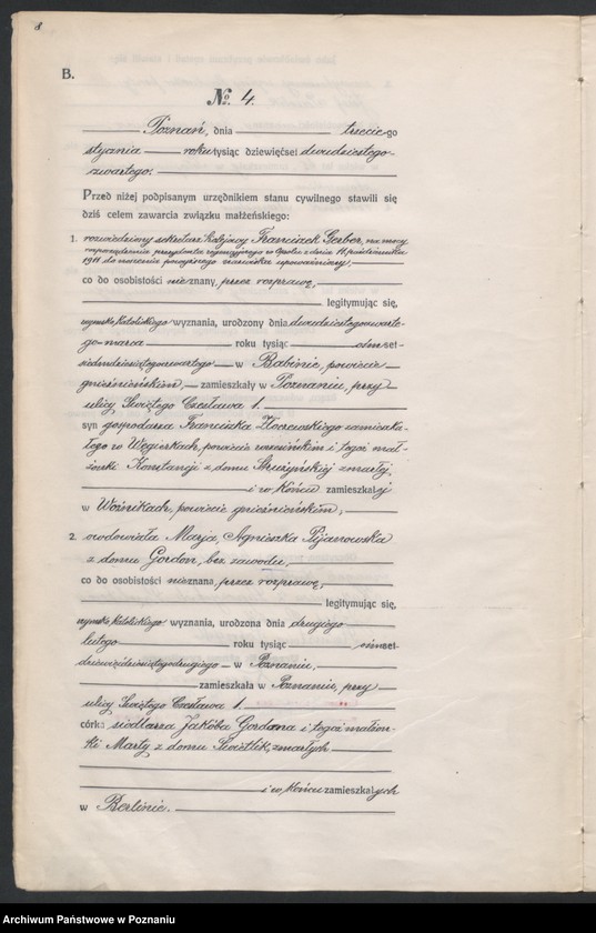 image.from.unit.number "Księga miejscowa małżeństw tom I [Rejestr główny małżeństw]"