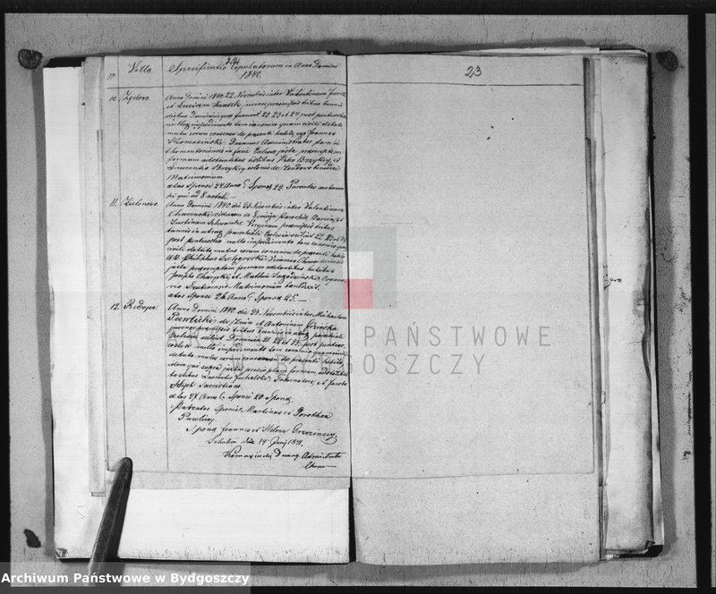 image.from.team "Akta metrykalne parafii rzymskokatolickiej w Chomętowie, pow. Szubin"