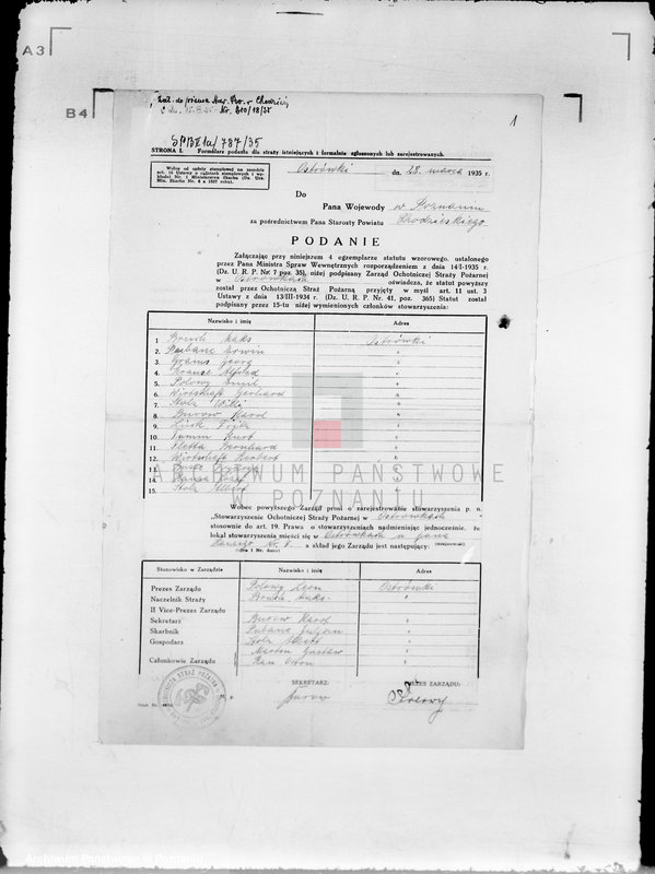 Obraz 5 z jednostki "/Stowarzyszenie ochotniczej straży pożarnej z terenu powiatu chodzieskiego/ miejscowości od litery O-Z"