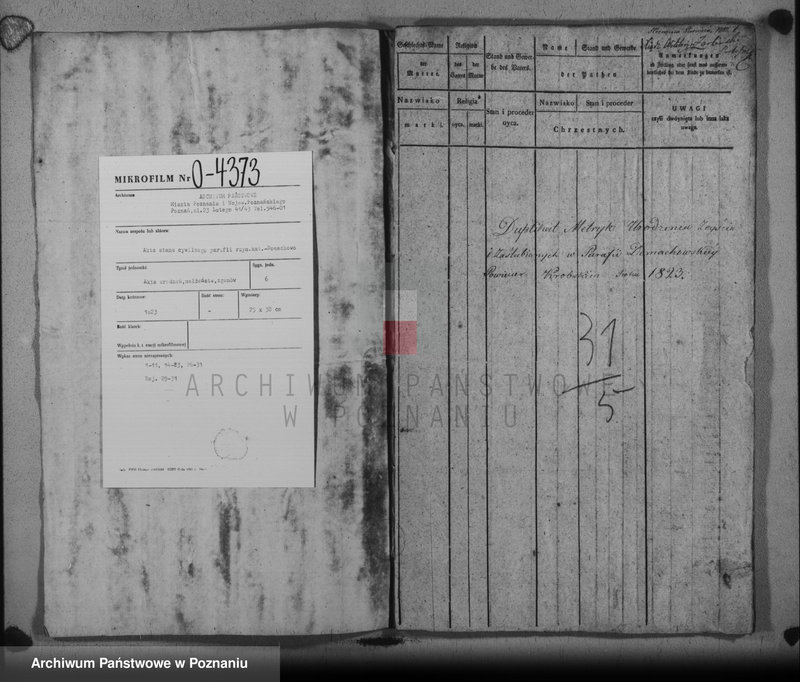image.from.unit.number "Liber baptisatorum, copulatorum u. mortuorum"