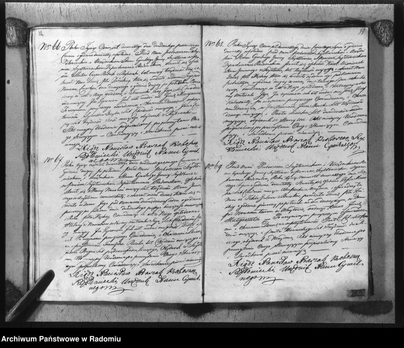 image.from.unit.number "Akta urzędnika stanu cywilnego gminy Szydłowiec z roku 1812"